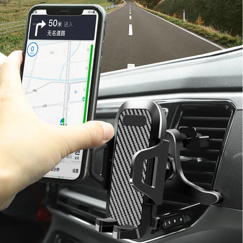 Car Phone Holder Car Dashboard Windshield Phone Holder Suction Cup Hands-Free Car Phone Holder Vent Clip Phone Holder Accessory