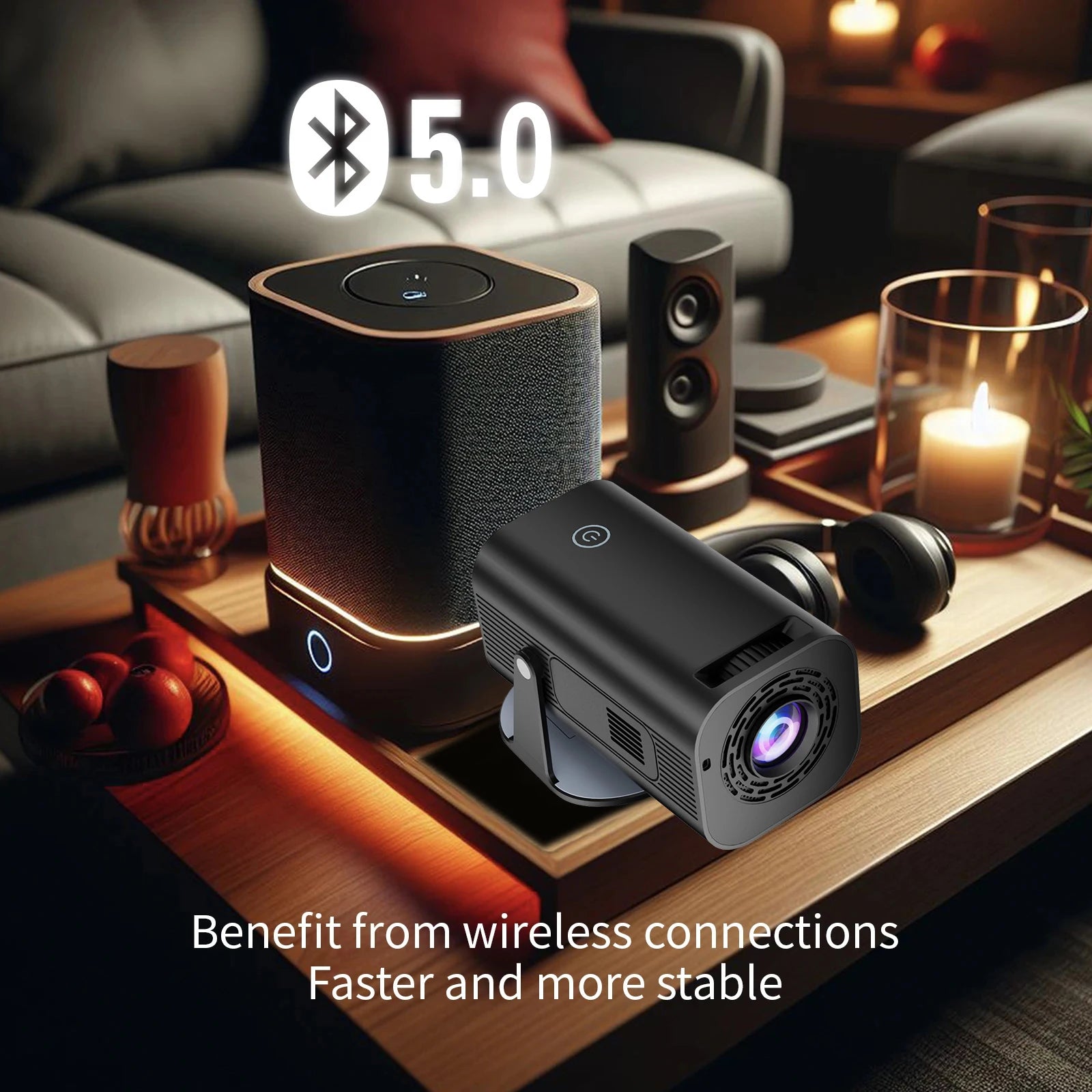 P330 Smart Projector 1080P Android 11 Wifi BT5.0 Decode 4K Auto Keystone Home Cinema Outdoor Projector Airplay Iphone