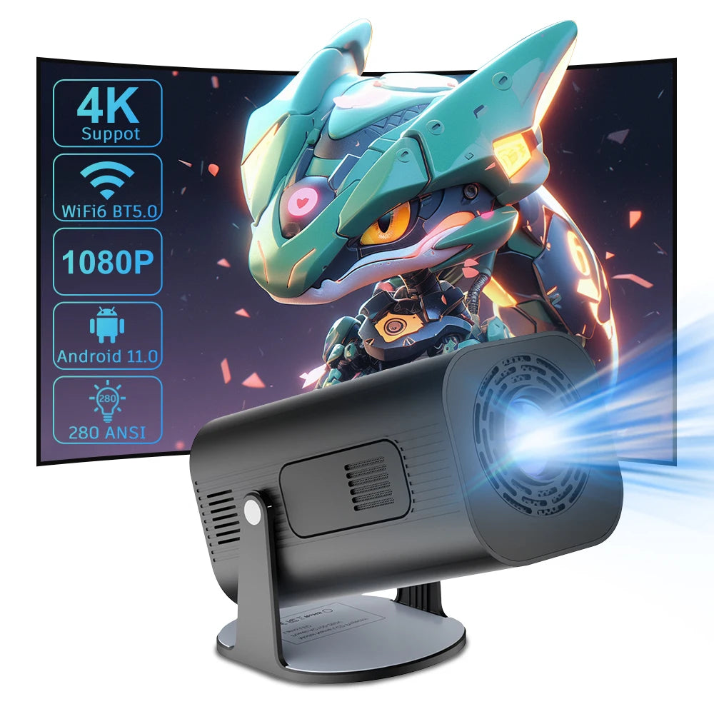 P330 Smart Projector 1080P Android 11 Wifi BT5.0 Decode 4K Auto Keystone Home Cinema Outdoor Projector Airplay Iphone