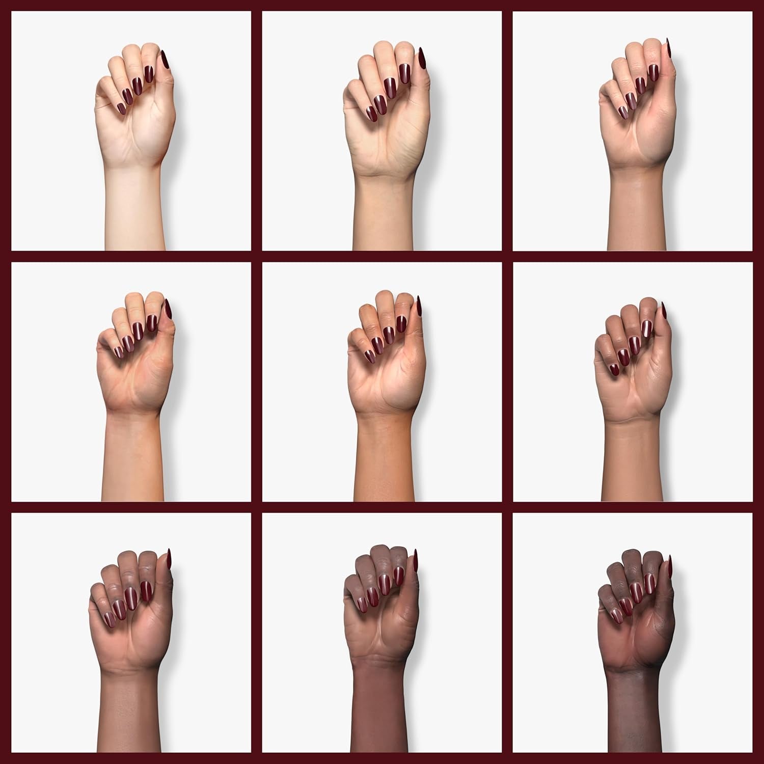 Expr, Quick-Dry Nail Polish, 8-Free Vegan, Deep Burgundy, Not so Low-Key, 0.33 Fl Oz